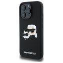 Karl Lagerfeld KLHMP16LSKCHPPLK iPhone16 Pro 6.3" czarny/black hardcase Silicone Double Heads Print MagSafe