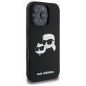 Karl Lagerfeld KLHMP16LSKCHPPLK iPhone16 Pro 6.3" czarny/black hardcase Silicone Double Heads Print MagSafe