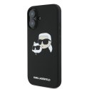 Karl Lagerfeld KLHMP16MSKCHPPLK iPhone 16 Plus 6.7" czarny/black hardcase Silicone Double Heads Print MagSafe