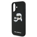 Karl Lagerfeld KLHMP16MSKCHPPLK iPhone 16 Plus 6.7" czarny/black hardcase Silicone Double Heads Print MagSafe