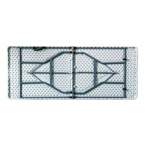 Marbueno Stół Składany Żywica Biały 180X74X74 cm Catering, Plaża, Kemping 10528