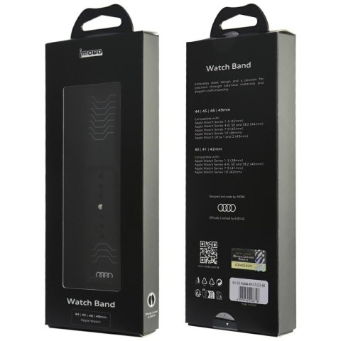 Pasek Audi Geometric Pattern Silicone Watch Strap do Apple Watch 44/45/46/49mm czarny