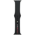 Pasek Audi Sport Red Logo Silicone Watch Strap do Apple Watch 40/41/42mm czarny