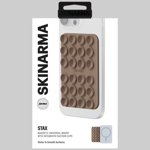 Uniwersalna przyssawka Skinarma Stax MagSafe do telefonu szampański