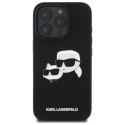 Karl Lagerfeld KLHMP16XSKCHPPLK iPhone16 Pro Max 6.9" czarny/black hardcase Silicone Double Heads Print MagSafe