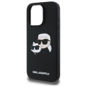 Karl Lagerfeld KLHMP16XSKCHPPLK iPhone16 Pro Max 6.9" czarny/black hardcase Silicone Double Heads Print MagSafe