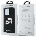 Karl Lagerfeld KLHMP16XSKCHPPLK iPhone16 Pro Max 6.9" czarny/black hardcase Silicone Double Heads Print MagSafe