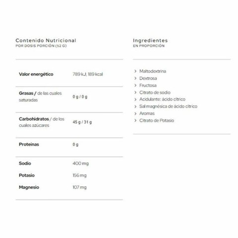 Napój Energetyczny Carbofuel Santa Madre 710-01 Cytrynowa