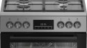 Kuchnia gazowo-elektryczna BEKO FBM62330GXTN | 60 cm | termoobieg | grill | inox