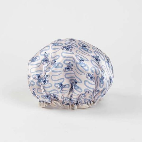 Czepek pod Prysznic Stitch Niebieski 100 % poliester