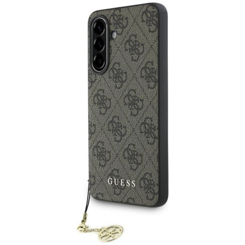 Etui Guess 4G Charms Collection do Samsung Galaxy A56 brązowy