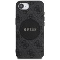 Etui Guess 4G Circle Classic Logo MagSafe do iPhone 16e czarny