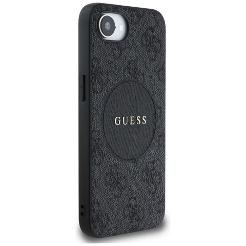 Etui Guess 4G Circle Classic Logo MagSafe do iPhone 16e czarny