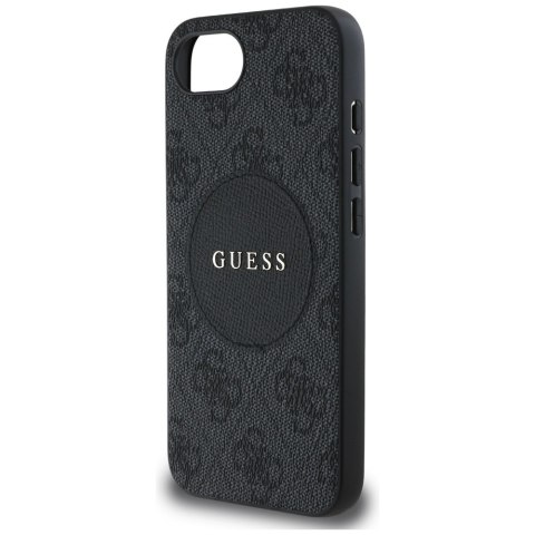 Etui Guess 4G Circle Classic Logo MagSafe do iPhone 16e czarny