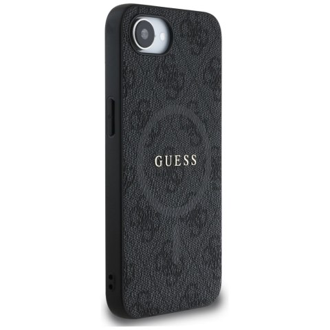 Etui Guess 4G Ring Classic Logo MagSafe do iPhone 16e czarny