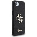Etui Guess Fixed Glitter Big 4G do iPhone 16e / 17e czarny
