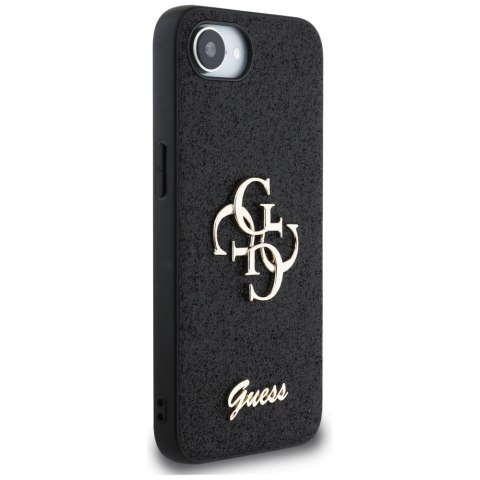 Etui Guess Fixed Glitter Big 4G do iPhone 16e / 17e czarny