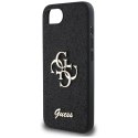 Etui Guess Fixed Glitter Big 4G do iPhone 16e / 17e czarny