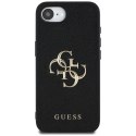 Etui Guess Grained Big 4G Logo Small Classic Logo do iPhone 16e / 17e czarny