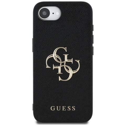 Etui Guess Grained Big 4G Logo Small Classic Logo do iPhone 16e / 17e czarny