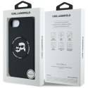 Etui Karl Lagerfeld Silicone Karl&Choupette Heads MagSafe do iPhone 16e czarny