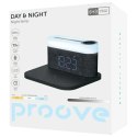 Proove 3w1 Lampka nocna + budzik Day & Night LED 1200mAh 3W z ład. indukcyjną 15W szary/dark gray