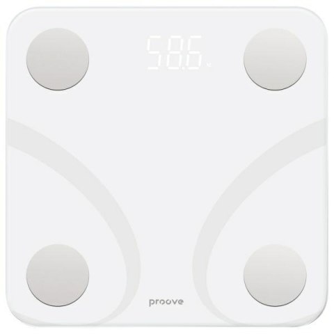 Proove Waga Smart Scale Balance Bluetooth biały/white