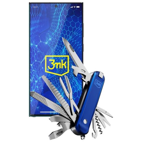 Szkło hartowane 3MK HardGlass Max Lite do Samsung Galaxy S24 Ultra czarny