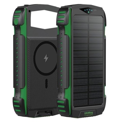4smarts Powerbank Solarny TitanPackRugged UltiMag 20000mAh zielony/green 540244
