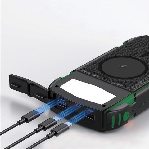 4smarts Powerbank Solarny TitanPackRugged UltiMag 20000mAh zielony/green 540244