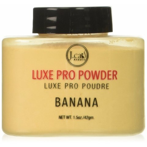 Utrwalacz do makijażu w pudrze J.Cat LUXE PRO POWDER BANANA 42 g