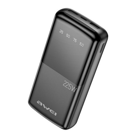 AWEI PowerBank P13K 20000mAh 22.5Wczarny/black Digital Display