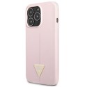 Guess GUHCP13LSLTGU iPhone 13 Pro / 13 6,1" fioletowy/purple hardcase Silicone Triangle