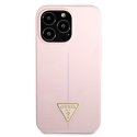 Guess GUHCP13LSLTGU iPhone 13 Pro / 13 6,1" fioletowy/purple hardcase Silicone Triangle