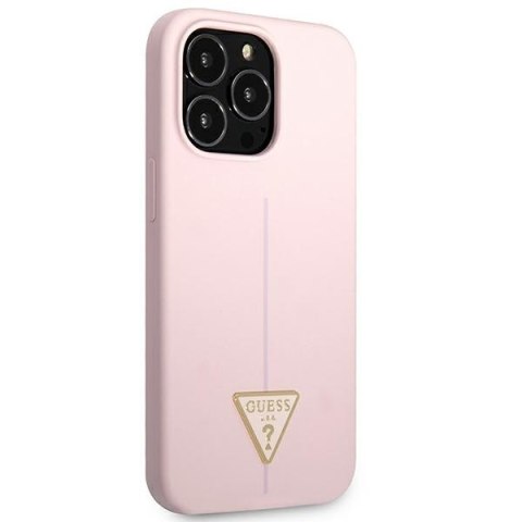 Guess GUHCP13LSLTGU iPhone 13 Pro / 13 6,1" fioletowy/purple hardcase Silicone Triangle