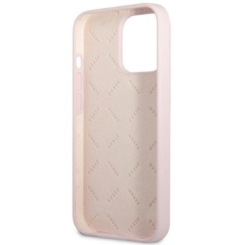 Guess GUHCP13LSLTGU iPhone 13 Pro / 13 6,1" fioletowy/purple hardcase Silicone Triangle