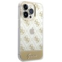 Guess GUHCP14XHG4MHG iPhone 14 Pro Max6,7" złoty/gold hardcase 4G Pattern Script