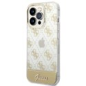 Guess GUHCP14LHG4MHG iPhone 14 Pro6,1" złoty/gold hardcase 4G Pattern Script