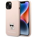 Karl Lagerfeld KLHCP14SSLCTPI iPhone 14/ 15 / 13 6,1" hardcase jasnoróżowy/light pink Silicone Choupette Body