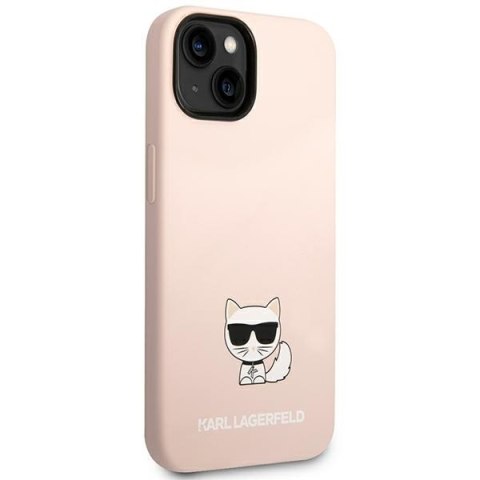 Karl Lagerfeld KLHCP14SSLCTPI iPhone 14/ 15 / 13 6,1" hardcase jasnoróżowy/light pink Silicone Choupette Body