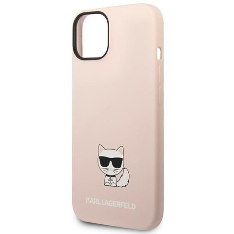 Karl Lagerfeld KLHCP14SSLCTPI iPhone 14/ 15 / 13 6,1" hardcase jasnoróżowy/light pink Silicone Choupette Body