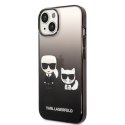 Karl Lagerfeld KLHCP14STGKCK iPhone 14 / 15 / 13 6,1" hardcase czarny/black Gradient Ikonik Karl & Choupette