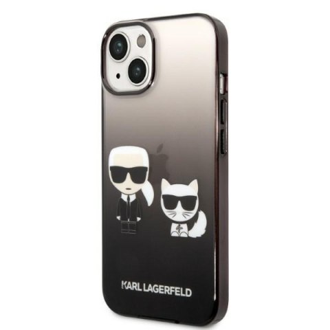 Karl Lagerfeld KLHCP14STGKCK iPhone 14 / 15 / 13 6,1" hardcase czarny/black Gradient Ikonik Karl & Choupette