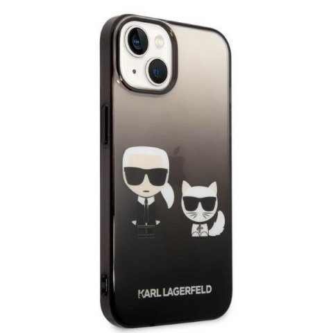 Karl Lagerfeld KLHCP14STGKCK iPhone 14 / 15 / 13 6,1" hardcase czarny/black Gradient Ikonik Karl & Choupette
