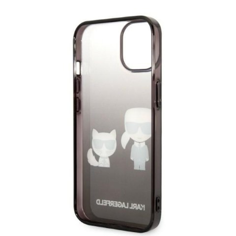 Karl Lagerfeld KLHCP14STGKCK iPhone 14 / 15 / 13 6,1" hardcase czarny/black Gradient Ikonik Karl & Choupette