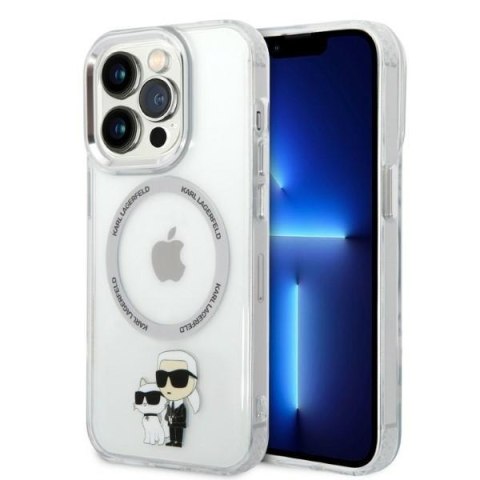 Karl Lagerfeld KLHMP14XHNKCIT iPhone 14Pro Max 6,7" hardcase transparent Iconic Karl&Choupette Magsafe