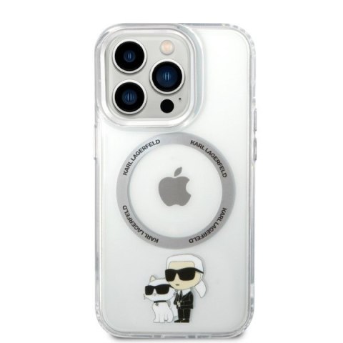 Karl Lagerfeld KLHMP14XHNKCIT iPhone 14Pro Max 6,7" hardcase transparent Iconic Karl&Choupette Magsafe