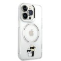 Karl Lagerfeld KLHMP14XHNKCIT iPhone 14Pro Max 6,7" hardcase transparent Iconic Karl&Choupette Magsafe