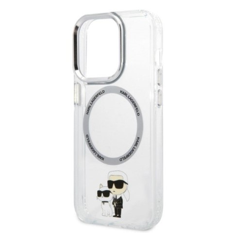 Karl Lagerfeld KLHMP14XHNKCIT iPhone 14Pro Max 6,7" hardcase transparent Iconic Karl&Choupette Magsafe