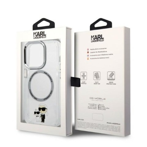 Karl Lagerfeld KLHMP14XHNKCIT iPhone 14Pro Max 6,7" hardcase transparent Iconic Karl&Choupette Magsafe